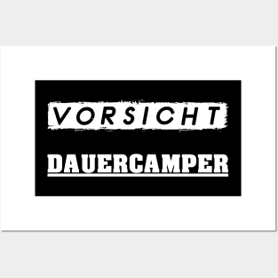 Dauercamper I Lustiges Camping Posters and Art